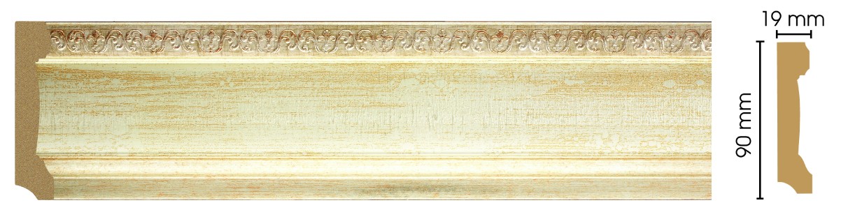 Плинтус напольный DECOMASTER 166-281 (90*19*2400мм)