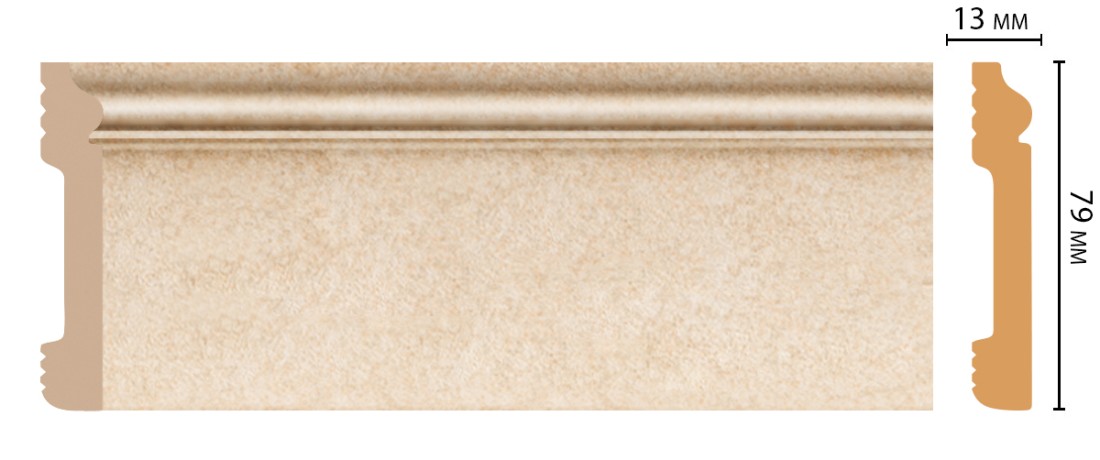 Плинтус напольный DECOMASTER D005-18DДМ (79*13*2400мм)