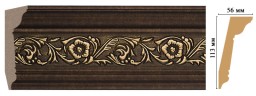 Плинтус потолочный DECOMASTER 129D-56 (113*56*2400мм)